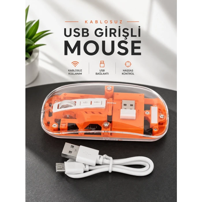 Fare Mouse Çift Modlu Kablosuz Bağlantılı 2.4GHz Destekli