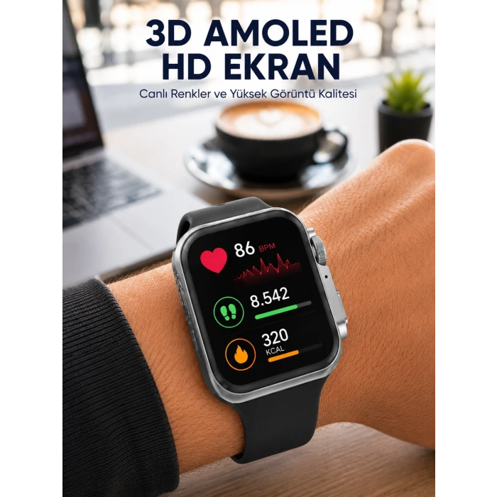 Gelişmiş Özellikli Akıllı Saat Dayanıklı Yapı ve AMOLED Ekran Yeni Nesil
