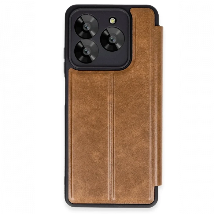 General Mobile Era 50 Kılıf Flip Cover - Taba