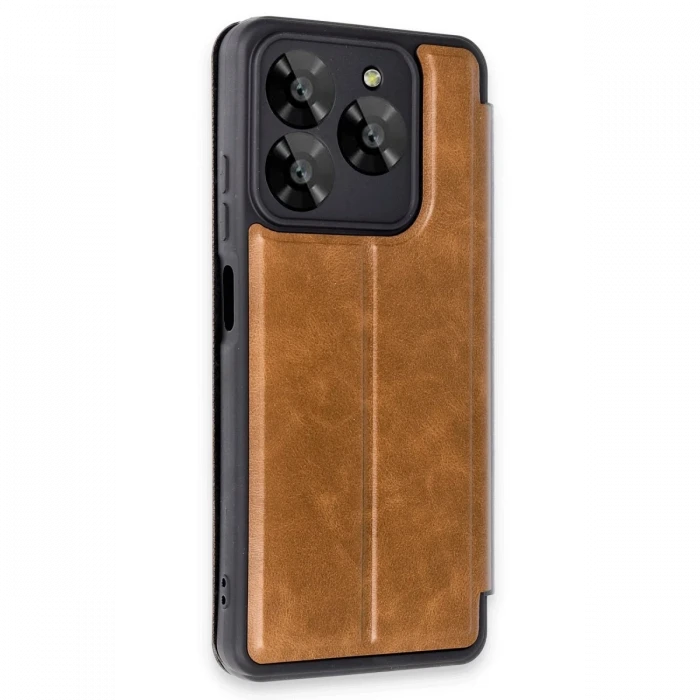 General Mobile Era 50 Kılıf Flip Cover - Taba