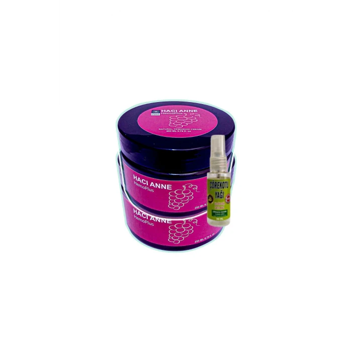 Hacı Anne 2x200 ml Rahatlatıcı Kremi+30 ml Çörek Otu Yağı ile