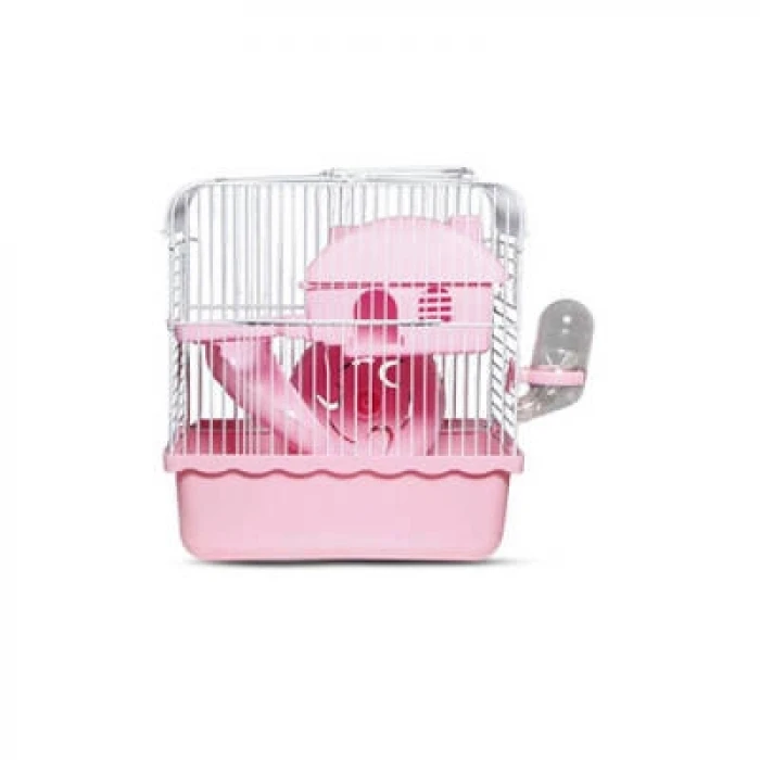 Hamster Kafesi 23x17x33 Cm Pembe