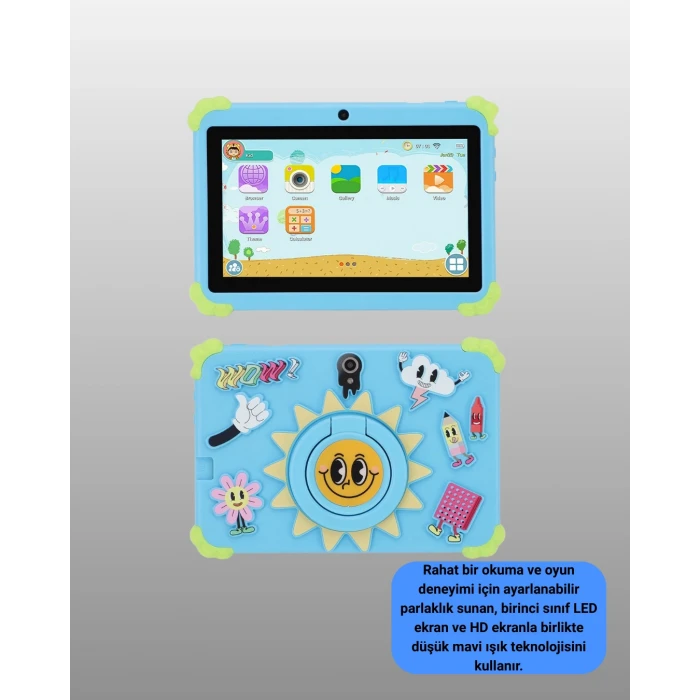 HD Ekranlı 7 İnç Tablet WiFi ve Bluetooth Bağlantılı
