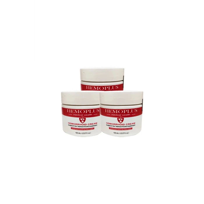 Hemoplus Büyük Boy Rahatlama Bakım Kremi 3 Adet 150 ml