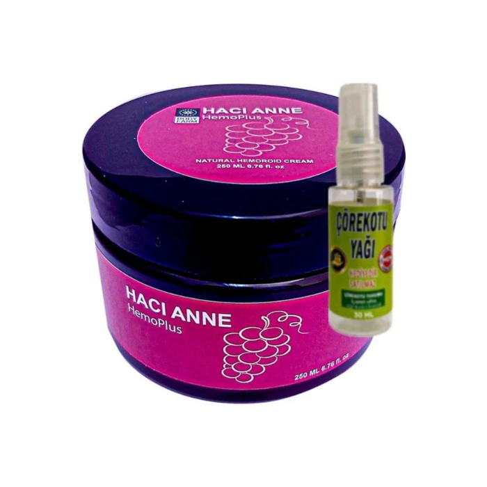 Hemoplus Hacı Anne Bakım Kremi 200 ml + Çörek Otu Yağı 30 ml