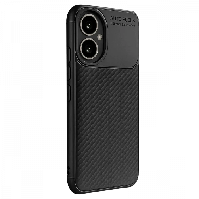 Honor 400 Kılıf Auto Focus Karbon Kapak - Siyah