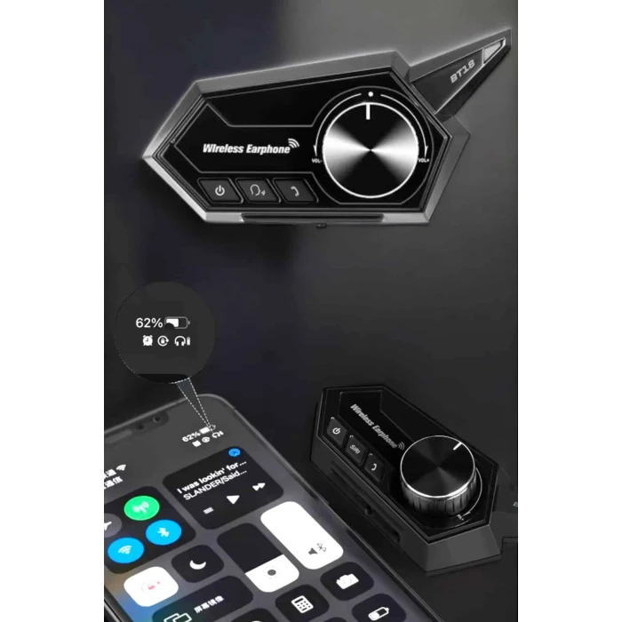 Intercom Kask Kulaklığı ANC Özelliği Yüksek Ses Kaliteli Bluetooth Kulaklık