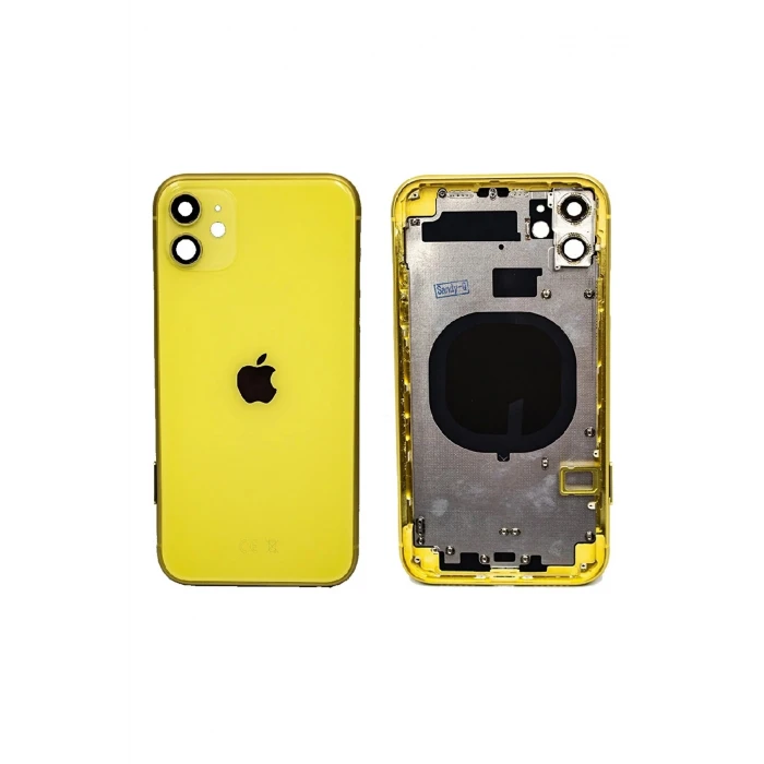 Iphone 11 Boş Kasa + Kapak Sarı