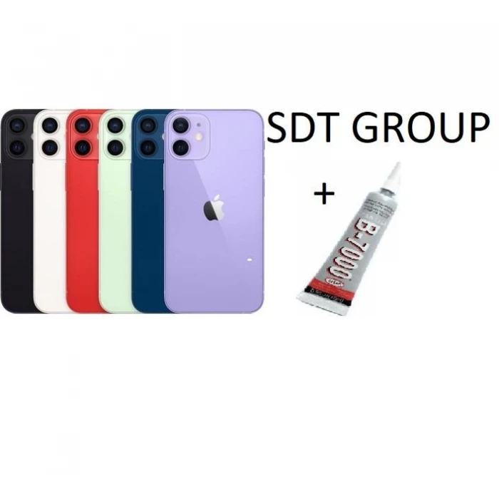 iPhone 12 Uyumlu Arka Batarya Pil Kapağı MOR (B700