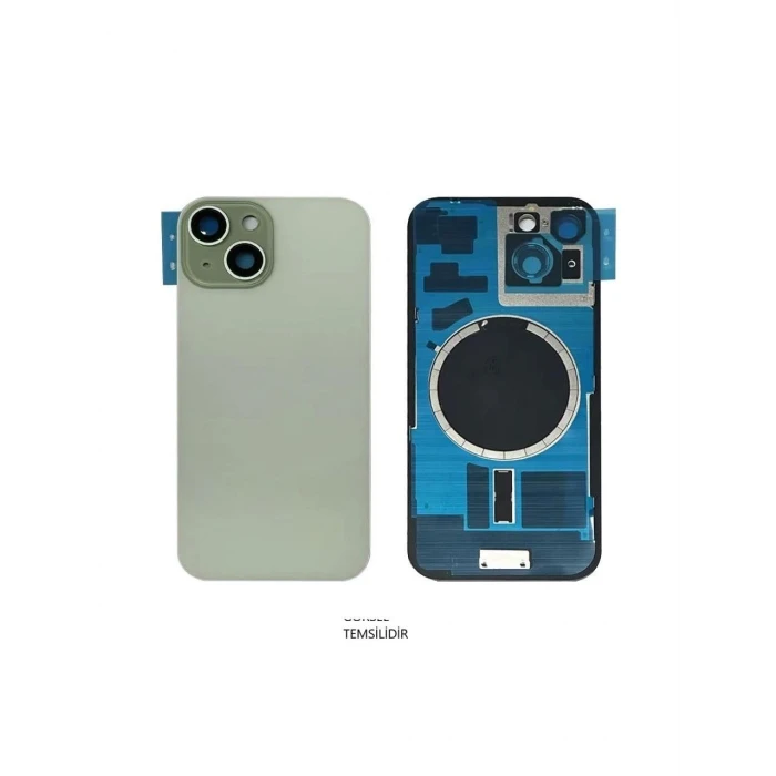 iPhone 15 Arka Pil Kapağı FULL NFC li Lensli- Cam