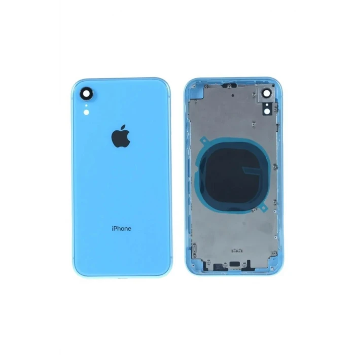 Iphone Xr A Kalite Boş Kasa Arka Kapak Mavi