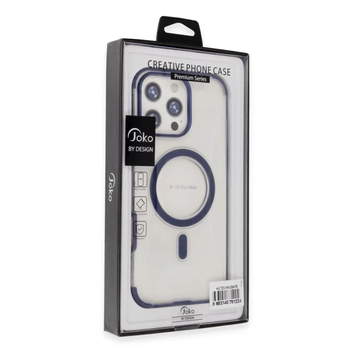 Joko Apple iPhone 14 Pro Max Hilton Magsafe Kapak - Lacivert