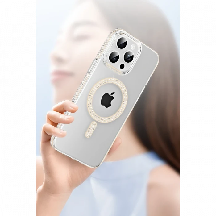 Joko Apple iPhone 14 Pro Max Move Taşlı Magsafe Kapak - Mavi