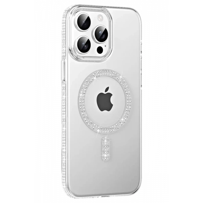 Joko Apple iPhone 14 Pro Max Move Taşlı Magsafe Kapak - Natural Grey