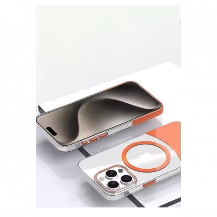 Joko Apple iPhone 14 Pro Max PC Suit Magsafe Kapak - Turuncu