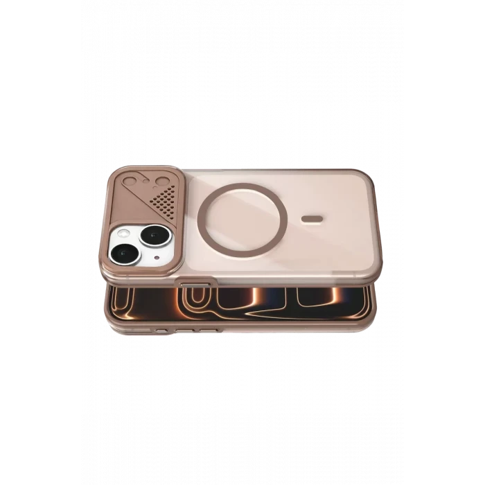 Joko Apple iPhone 14 Zinko Magsafe Kapak - Çöl Titanyum