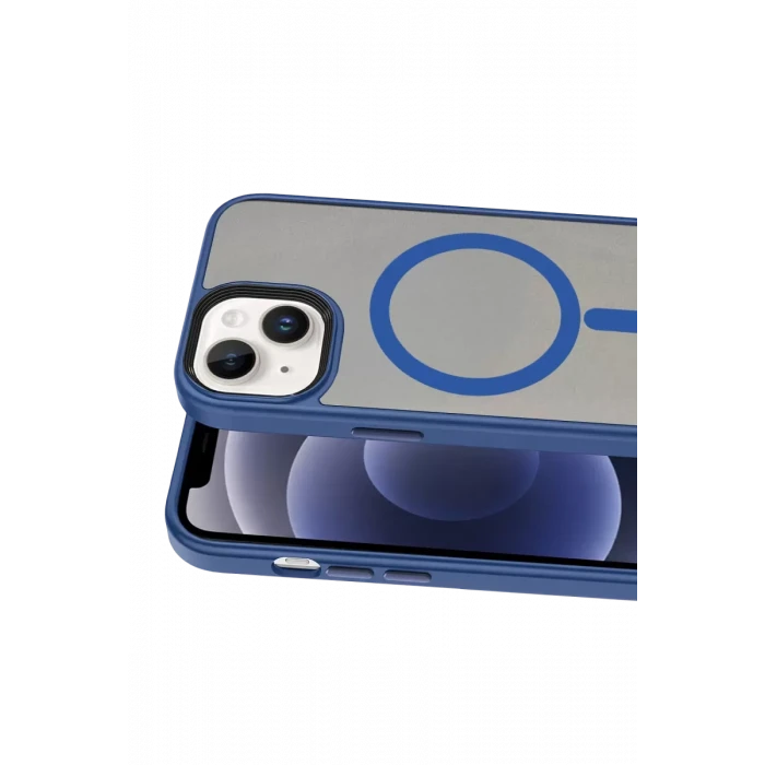 Joko Apple iPhone 15 Megane Magsafe Kapak - Lacivert