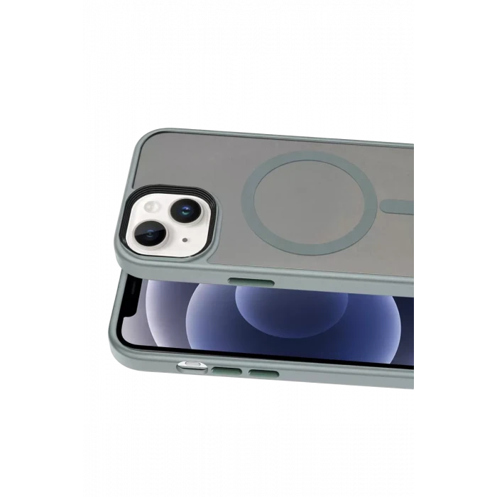 Joko Apple iPhone 15 Megane Magsafe Kapak - Titan Gri