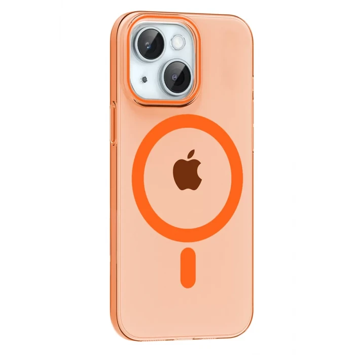 Joko Apple iPhone 15 PC Blank Magsafe Kapak - Turuncu