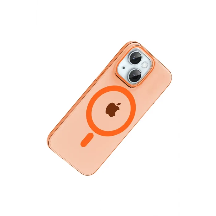 Joko Apple iPhone 15 PC Blank Magsafe Kapak - Turuncu