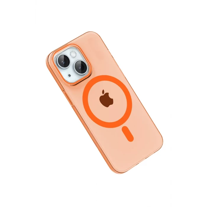 Joko Apple iPhone 15 PC Blank Magsafe Kapak - Turuncu