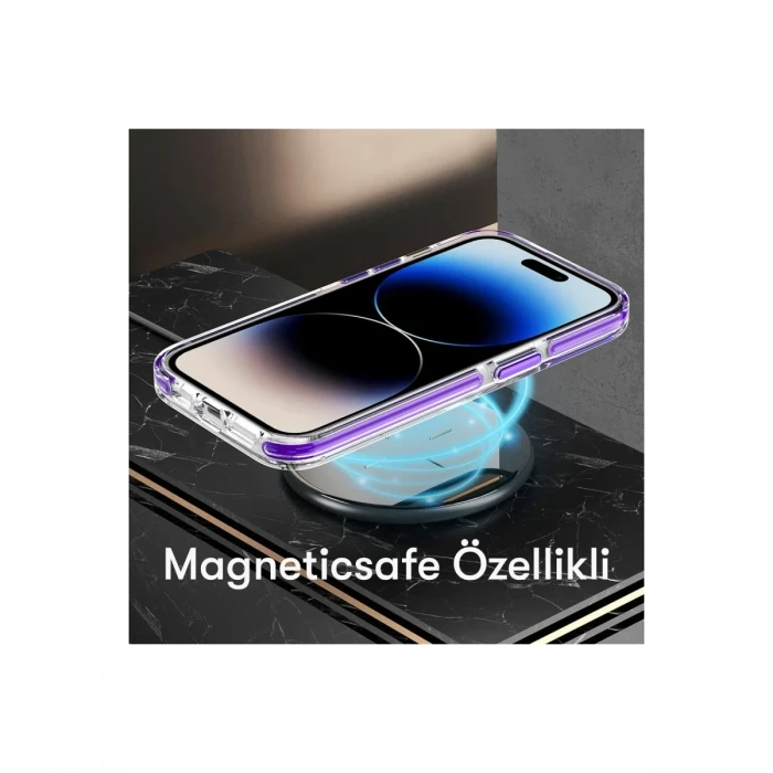 Joko Apple iPhone 15 Pro Bella Magsafe Kapak - Mavi