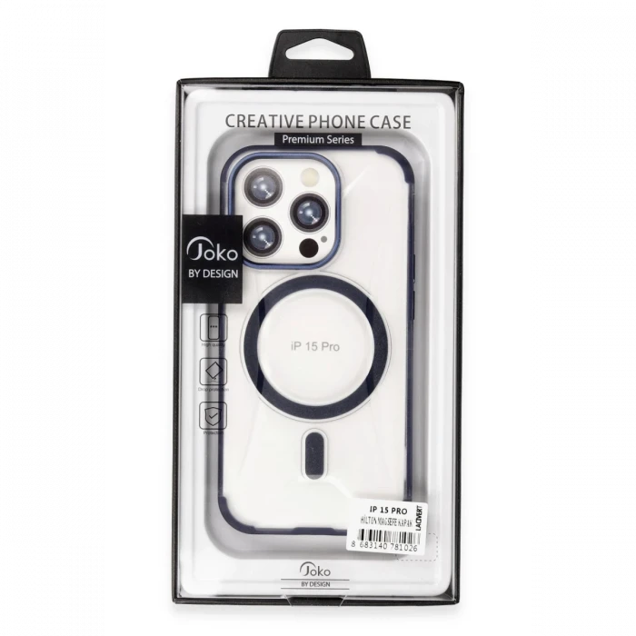 Joko Apple iPhone 15 Pro Max Hilton Magsafe Kapak - Siyah