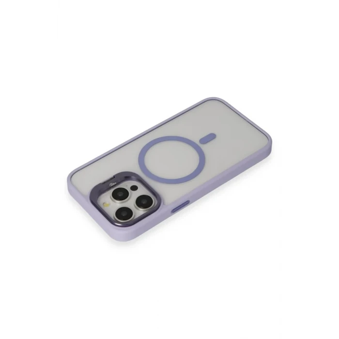 Joko Apple iPhone 15 Pro Max Kılıf Roblox Lens Magsafe Standlı Kapak - Lila