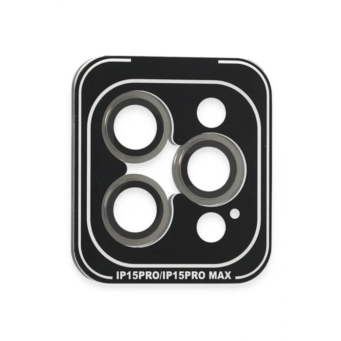 Joko Apple iPhone 15 Pro Max PVD Metal Kamera Lens - Gri