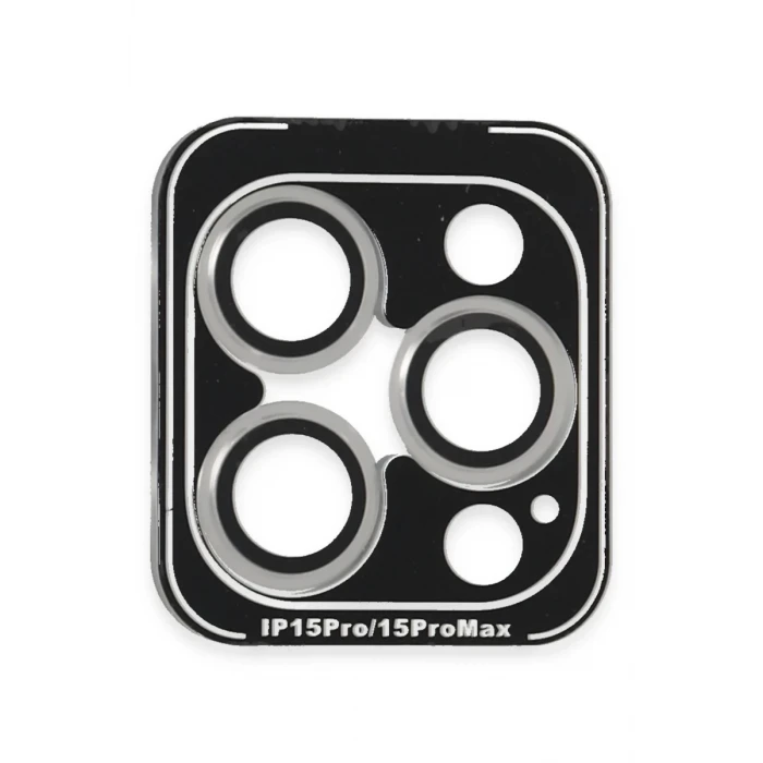 Joko Apple iPhone 15 Pro Max PVD Metal Kamera Lens - Gümüş