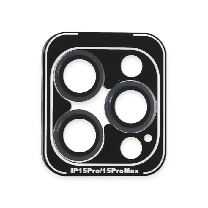 Joko Apple iPhone 15 Pro Max PVD Metal Kamera Lens - Lacivert