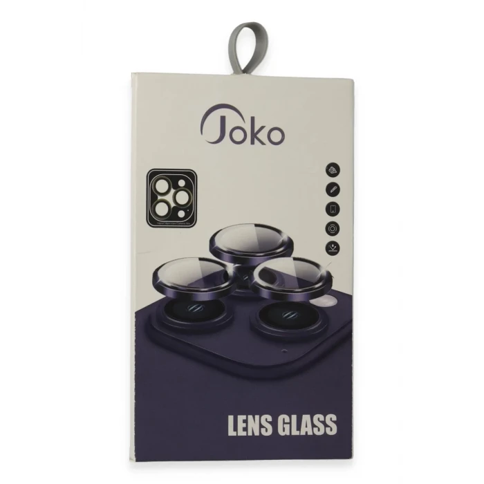 Joko Apple iPhone 15 Pro Max PVD Metal Kamera Lens - Lacivert