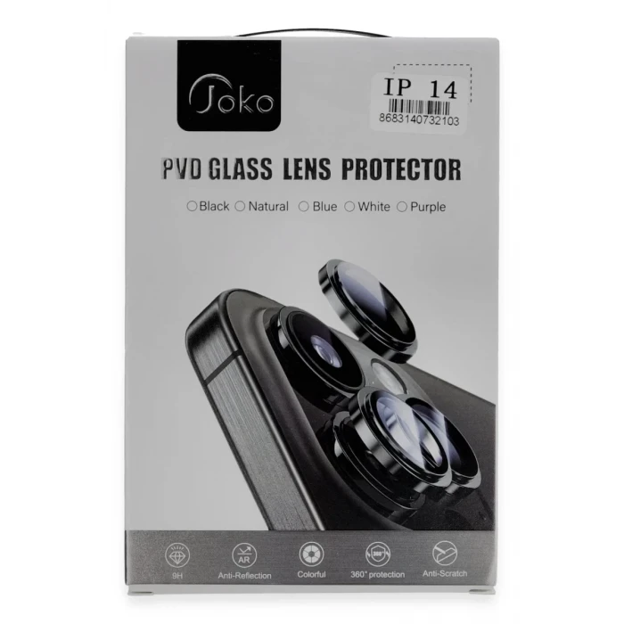 Joko Apple iPhone 15 Pro Max PVD Metal Kamera Lens - Turuncu