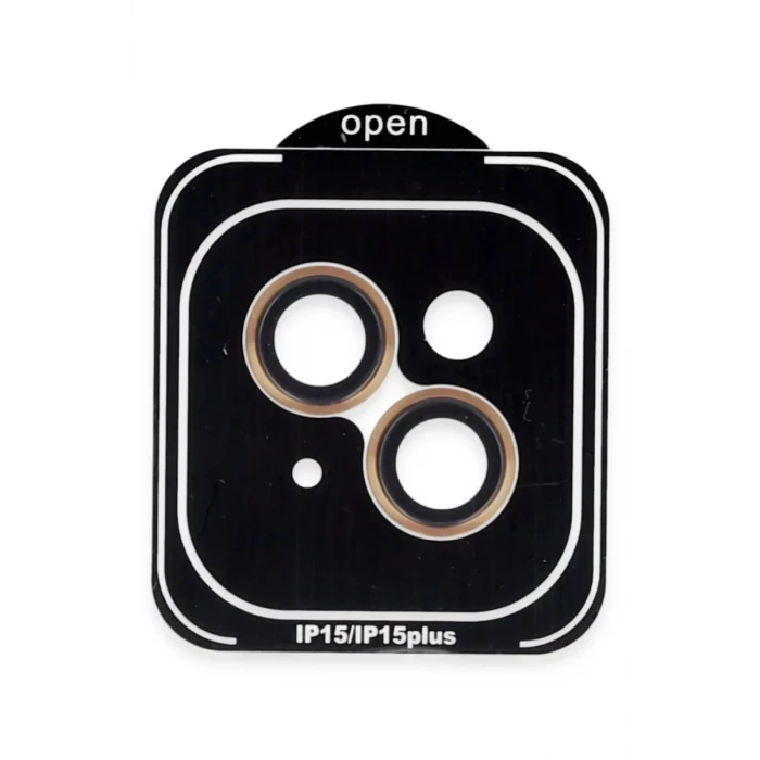 Joko Apple iPhone 15 PVD Metal Kamera Lens - Turuncu