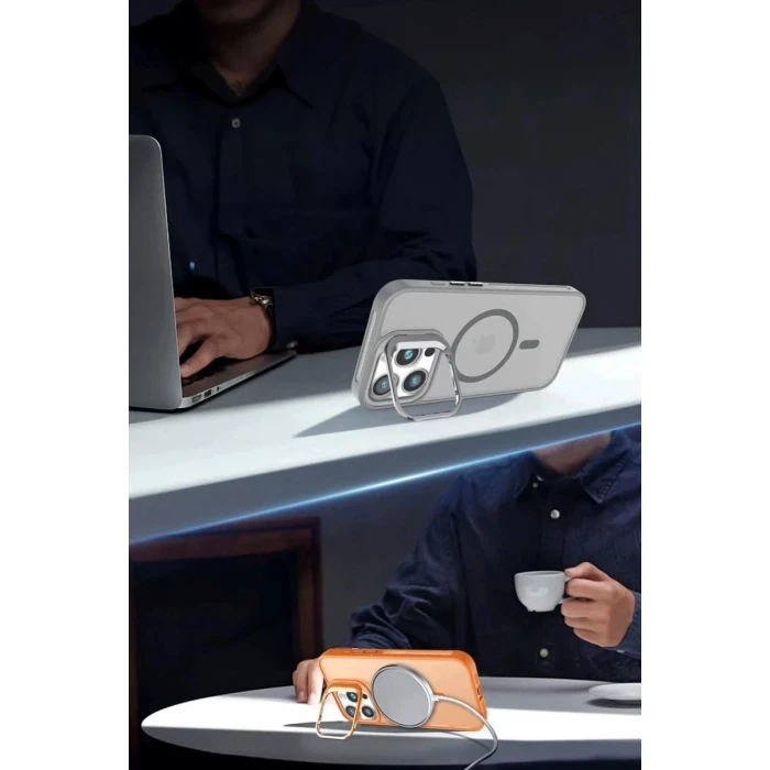 Joko Apple iPhone 16 Flet Lens Magsafe Kapak - Siyah