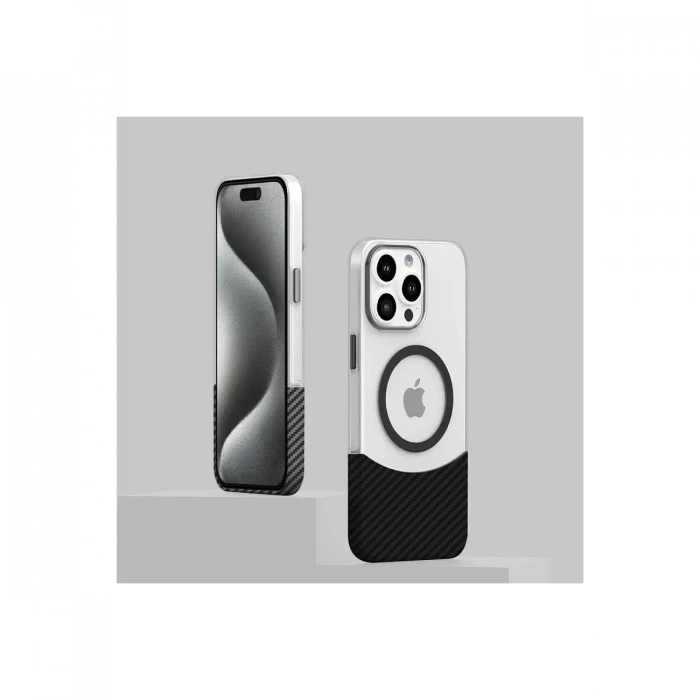 Joko Apple iPhone 16 Plus Carbon Puzzle Magsafe Kapak - Siyah-2