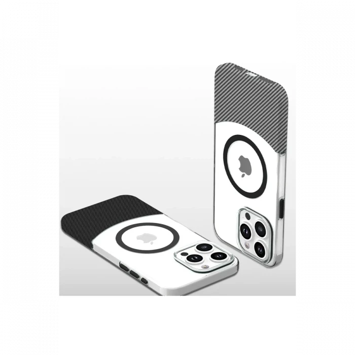 Joko Apple iPhone 16 Plus Carbon Puzzle Magsafe Kapak - Siyah