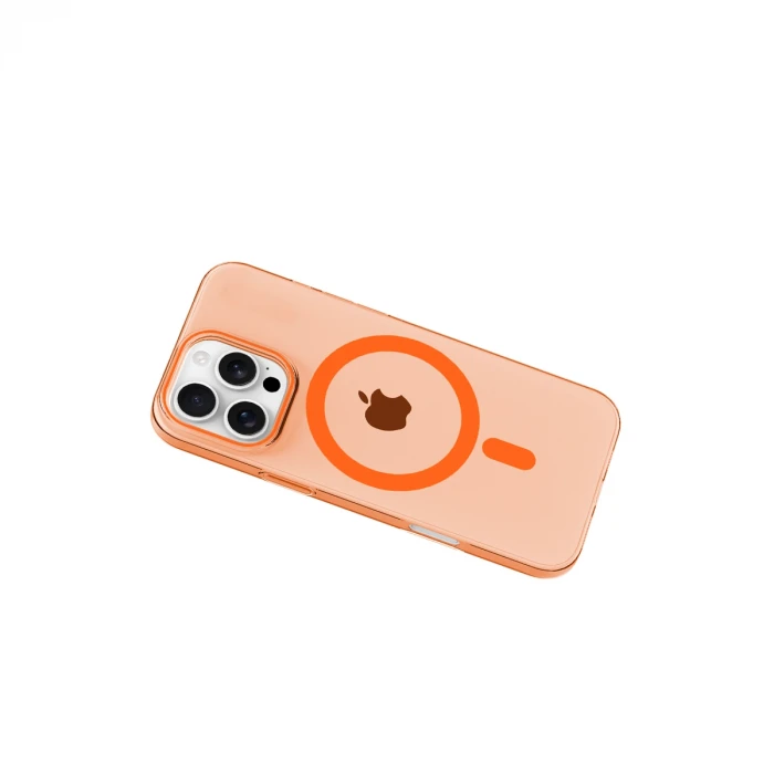 Joko Apple iPhone 16 Pro Max PC Blank Magsafe Kapak - Turuncu