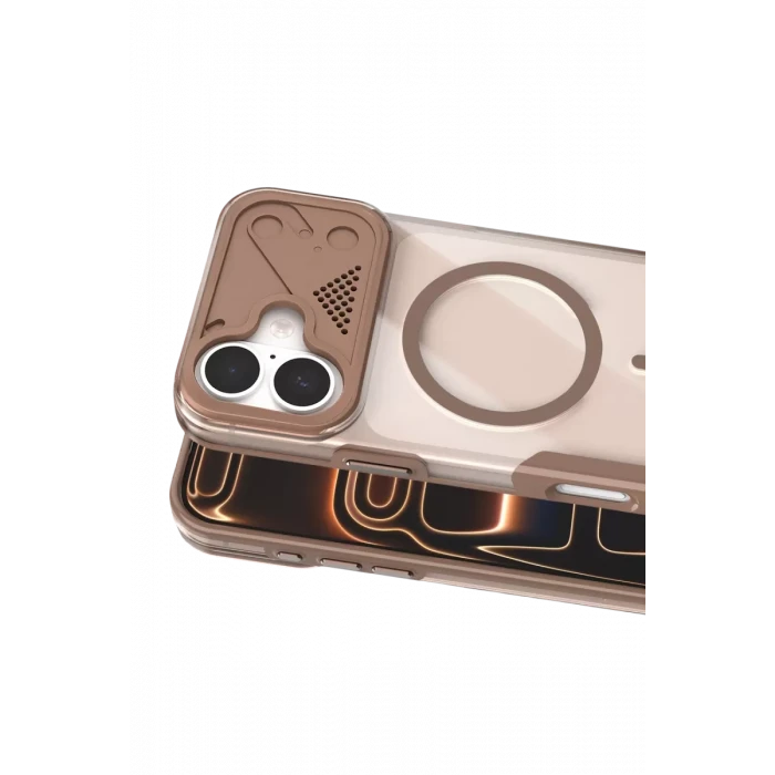 Joko Apple iPhone 16 Zinko Magsafe Kapak - Çöl Titanyum