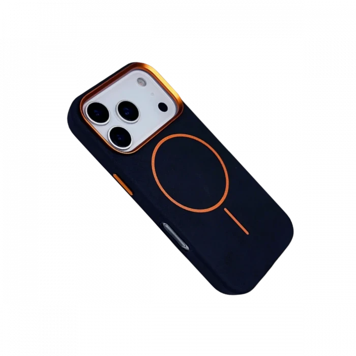 Joko Apple iPhone 17 Pro Max Luno Deri Magsafe Kapak - Mavi