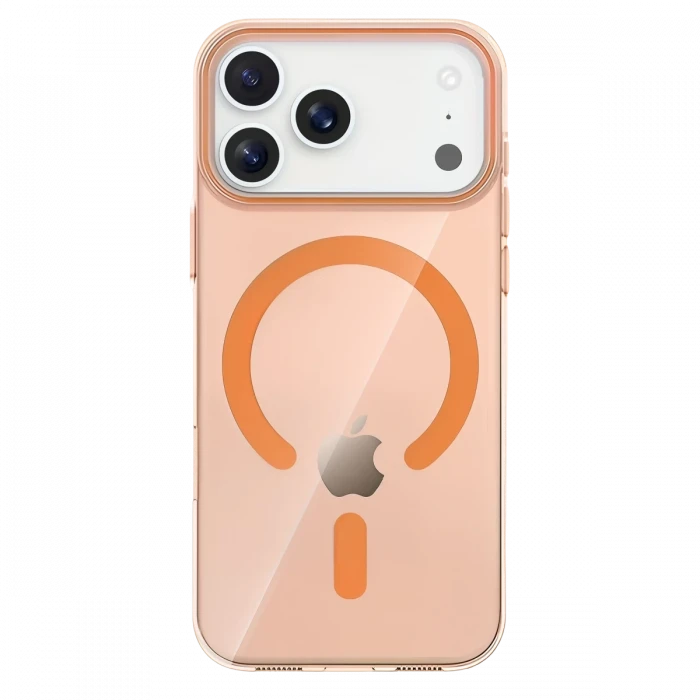 Joko Apple iPhone 17 Pro Max PC Blank Magsafe Kapak - Turuncu