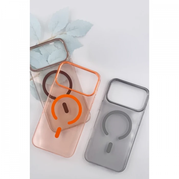Joko Apple iPhone 17 Pro Max PC Blank Magsafe Kapak - Turuncu