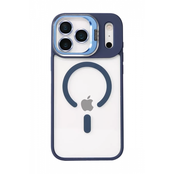 Joko Apple iPhone 17 Pro Max Remim Lensli Magsafe Standlı Kapak - Lacivert