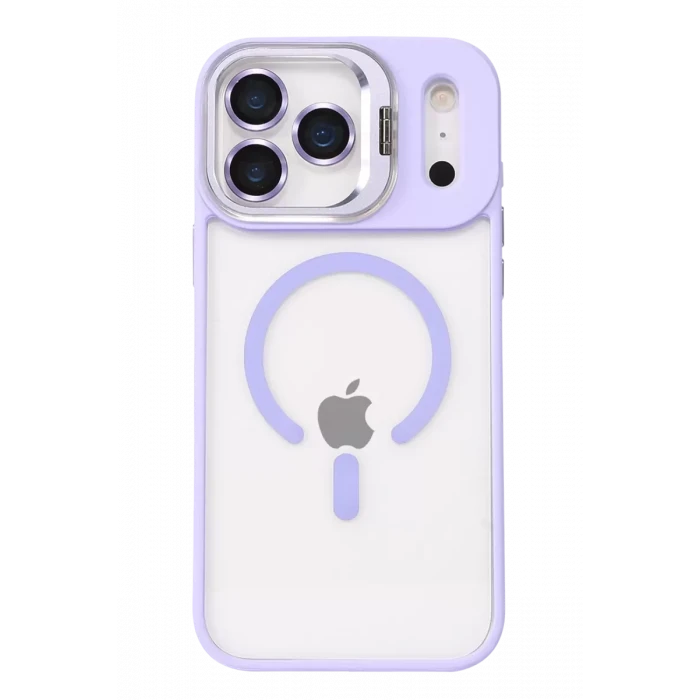 Joko Apple iPhone 17 Pro Max Remim Lensli Magsafe Standlı Kapak - Lila