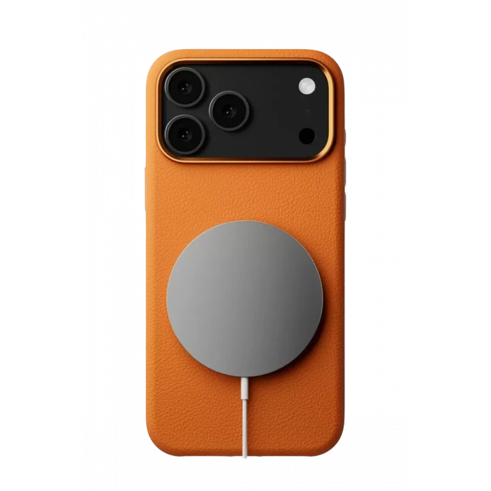 Joko Apple iPhone 17 Pro Max Wonder Deri Magsafe Kapak - Turuncu