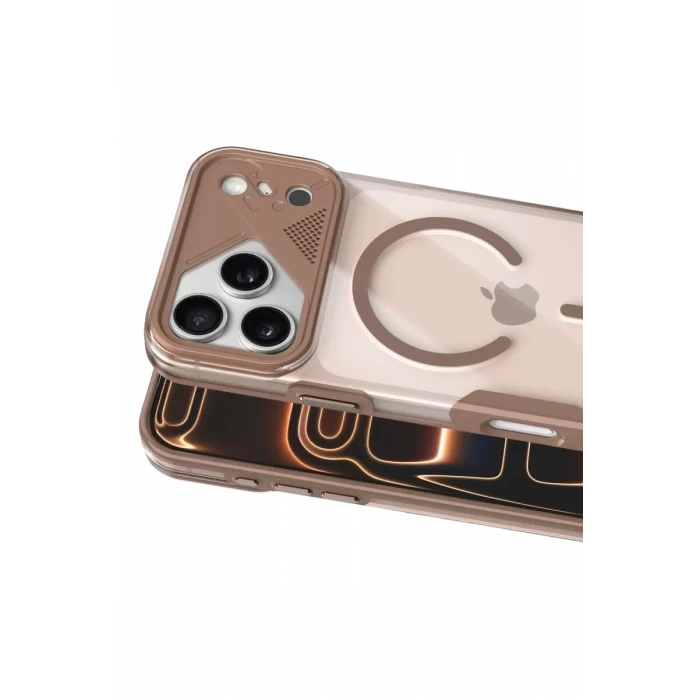 Joko Apple iPhone 17 Pro Max Zinko Magsafe Kapak - Çöl Titanyum