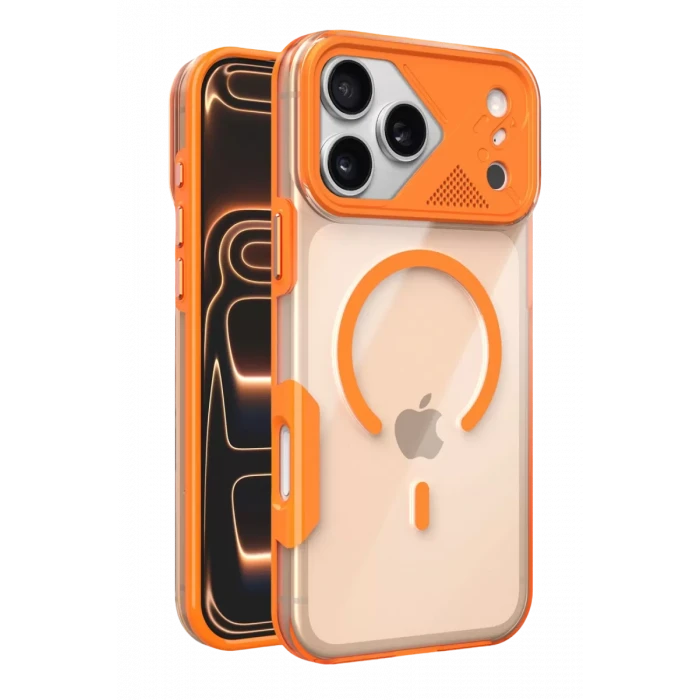 Joko Apple iPhone 17 Pro Max Zinko Magsafe Kapak - Turuncu