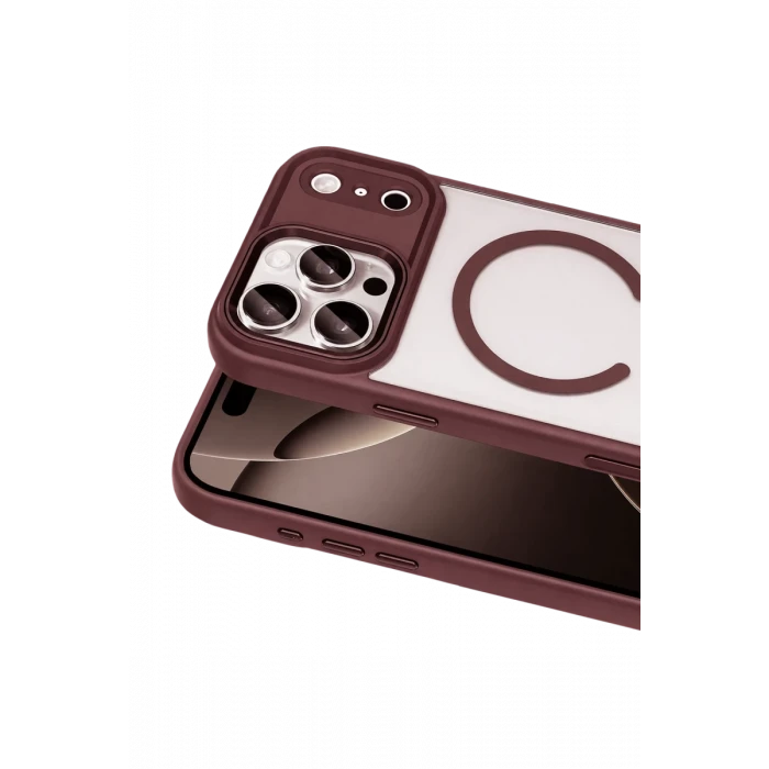Joko Apple iPhone 18 Pro Max Terea Magsafe Kapak - Bordo
