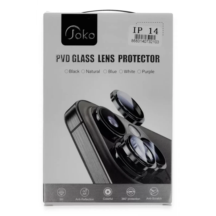 Joko Apple iPhone 11 PVD Metal Kamera Lens - Siyah