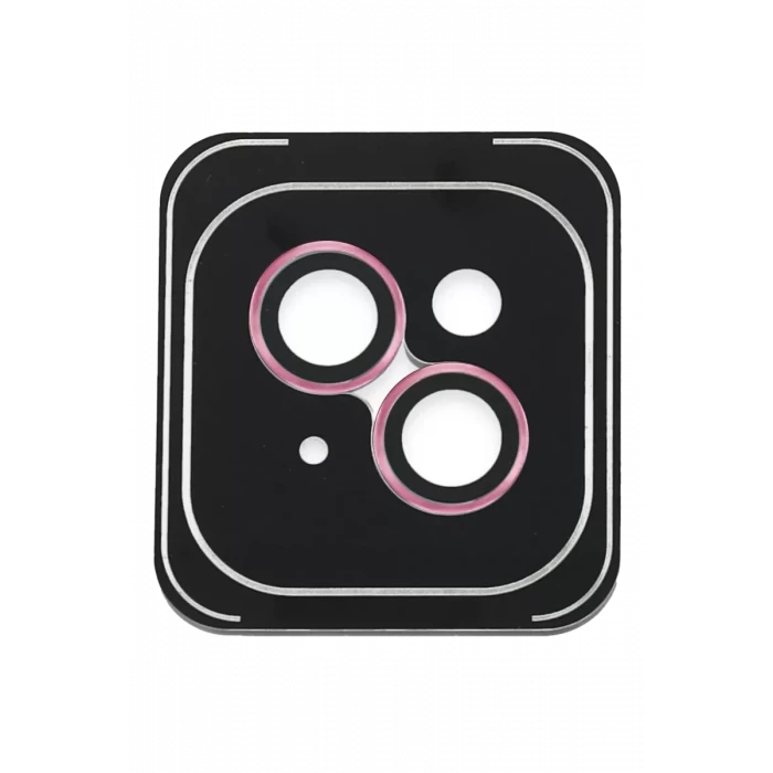 Joko Apple iPhone 14 PVD Metal Kamera Lens - Pembe